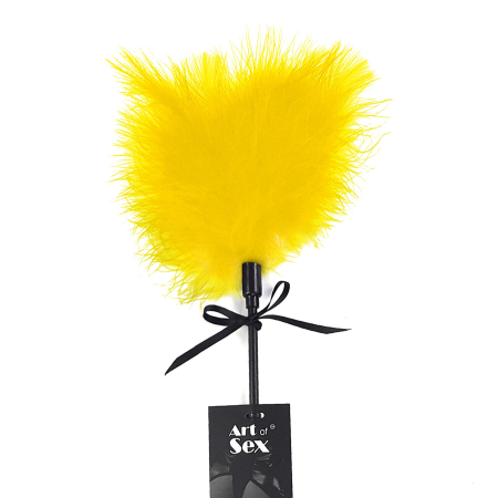 Лоскітка зі шльопалкою Піка Art of Sex – Puff Peak, жовта - фото №3