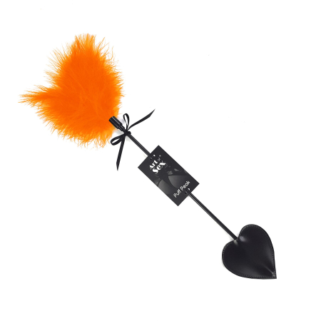 Лоскітка зі шльопалкою Піка Art of Sex – Puff Peak, помаранчева - фото