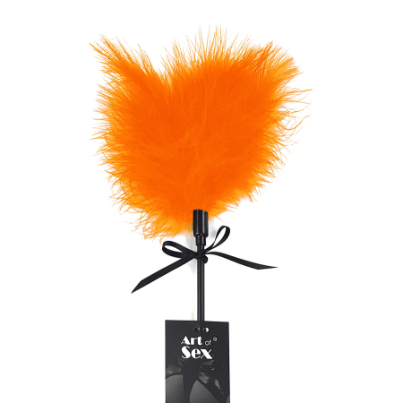 Лоскітка зі шльопалкою Піка Art of Sex – Puff Peak, помаранчева - фото №3