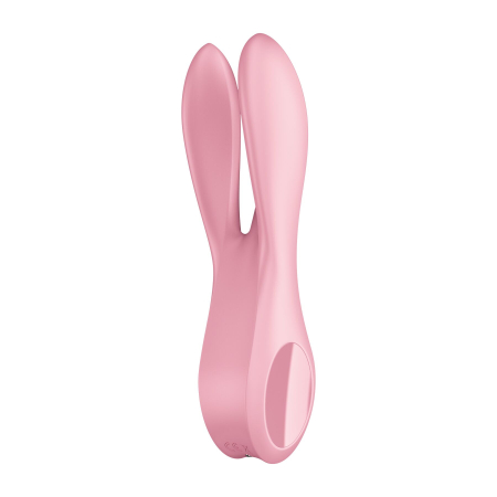 Кліторальний вібратор Satisfyer Threesome 1 Pink з трьома гнучкими пальчиками - фото №5