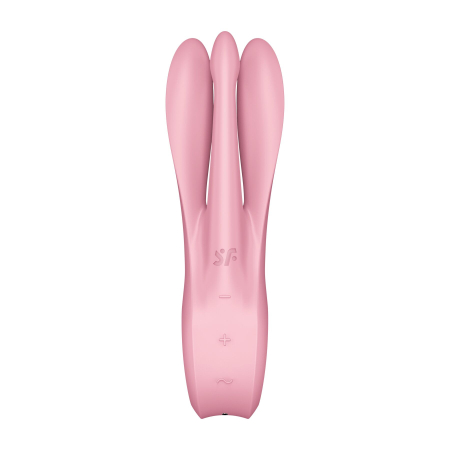 Кліторальний вібратор Satisfyer Threesome 1 Pink з трьома гнучкими пальчиками - фото №6