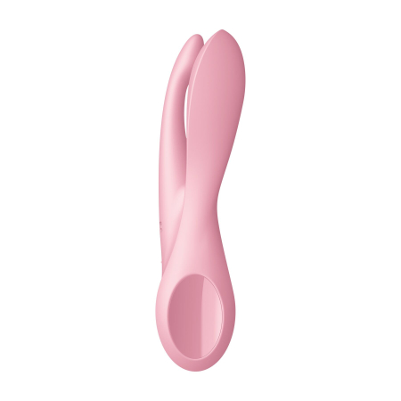 Кліторальний вібратор Satisfyer Threesome 1 Pink з трьома гнучкими пальчиками - фото №3