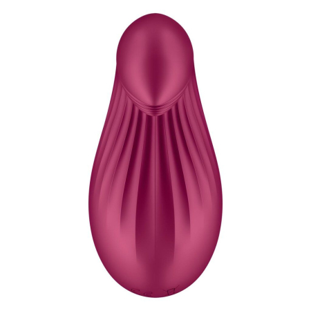 Вібратор Satisfyer Dipping Delight Berry, 2 мотори, гнучкий кінчик - фото №5