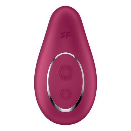 Вібратор Satisfyer Dipping Delight Berry, 2 мотори, гнучкий кінчик - фото №3