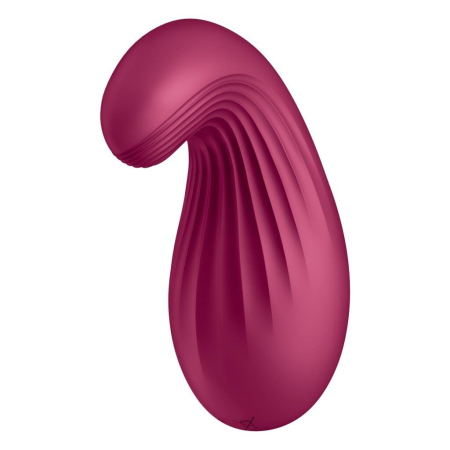 Вібратор Satisfyer Dipping Delight Berry, 2 мотори, гнучкий кінчик - фото №2