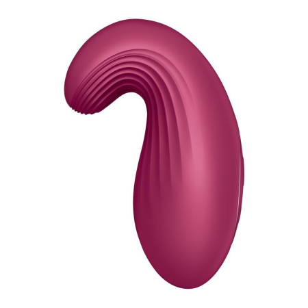 Вібратор Satisfyer Dipping Delight Berry, 2 мотори, гнучкий кінчик - фото №4