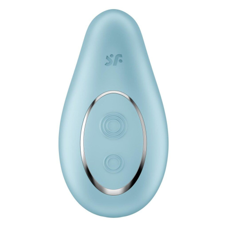 Вібратор Satisfyer Dipping Delight Light Blue, 2 мотори, гнучкий кінчик - фото №3