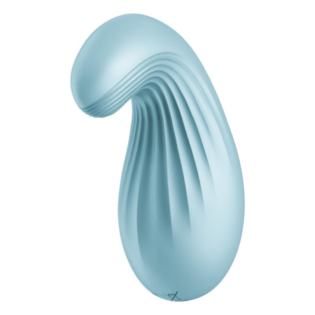 Вібратор Satisfyer Dipping Delight Light Blue, 2 мотори, гнучкий кінчик - фото №2