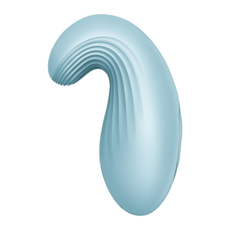 Вібратор Satisfyer Dipping Delight Light Blue, 2 мотори, гнучкий кінчик - фото №4