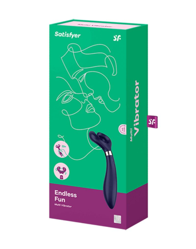 Вібратор для пар Satisfyer Endless Fun Blue, три мотори, багатофункціональний - фото №3