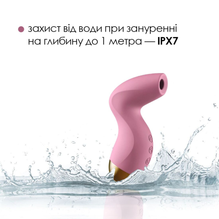 Вакуумний кліторальний стимулятор Svakom Pulse Pure Pale Pink, 5 режимів, 5 інтенсивностей у кожному - фото №4