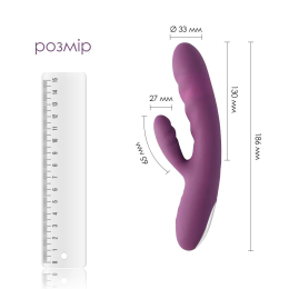 Вібратор-кролик Svakom Avery Lilac зі стовбуром, що рухається, рух вперед-назад - - фото №2