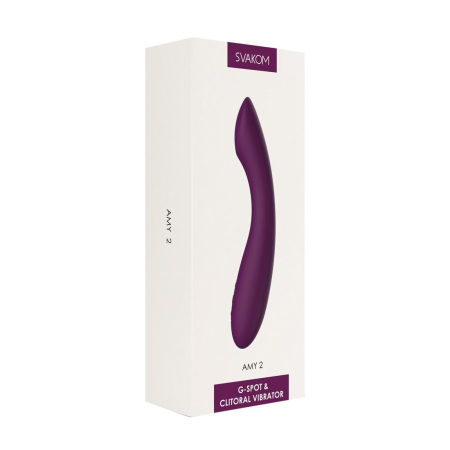 Вібратор для точки G з інтелектуальним режимом Svakom Amy 2 Violet - фото №8