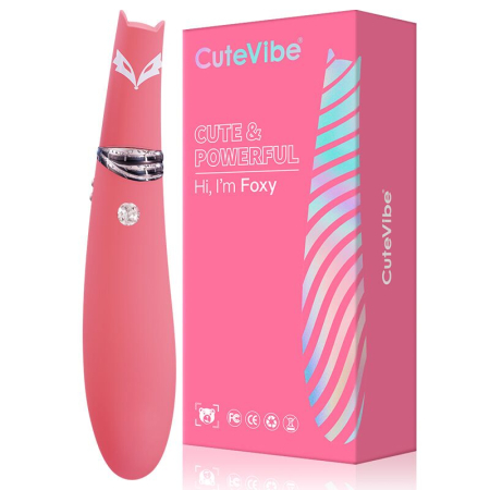 Вакуумний стимулятор з вібрацією CuteVibe Foxy Sakura - фото №5