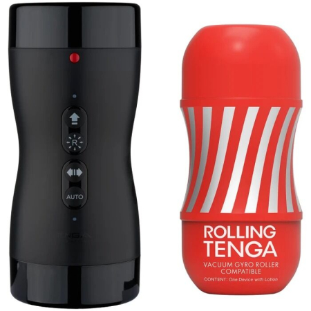 Автоматичний мастурбатор Tenga VACUUM GYRO ROLLER SET, ротація та вакуум, сумісний з Tenga Cup - фото №2