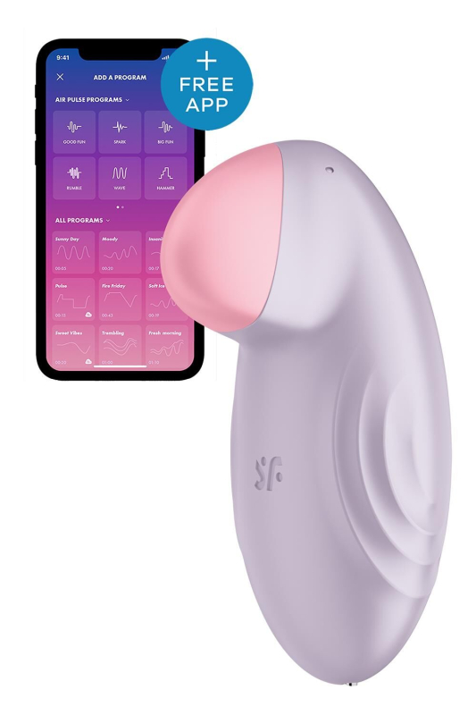 Смарт-вібратор для клітора Satisfyer Tropical Tip Light Lilac - фото