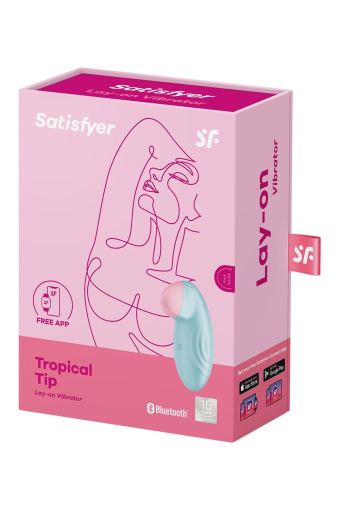 Смарт-вібратор для клітора Satisfyer Tropical Tip Light Blue - фото №8