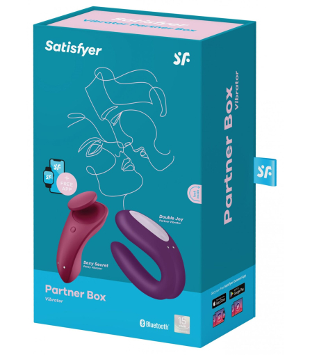Набір Satisfyer Partner Box 1 (вібратор для пар Double Joy + вібратор у трусики Sexy Secret) - фото №8