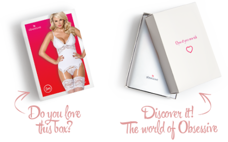 Сатиновий мереживний корсет Obsessive 810-COR-2 babydoll & thong L/XL, білий, корсет, танга - фото №8