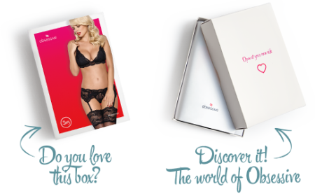 Мереживний комплект білизни Obsessive 810-SEG-1 L/XL Black, бюстгальтер, стрінги, пояс для панчіх - фото №9