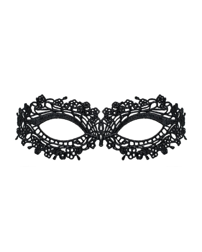 (SALE) Мереживна маска Obsessive A710 mask, єдиний розмір, чорна №2