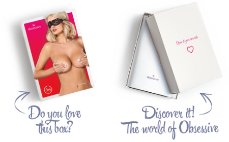 (SALE) Мереживна маска Obsessive A710 mask, єдиний розмір, чорна №4