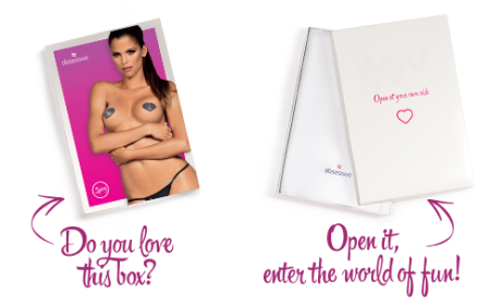 Накладки-серця на соски зі стразами Obsessive A750 nipple covers, чорні - фото №4