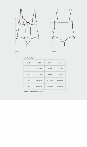 (SALE) Сітчасте боді на кісточках Obsessive Amanta teddy S/M, чорне, з доступом - фото №7