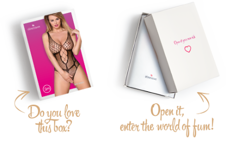 Бодістокінг із великої сітки з доступом Obsessive B117 teddy S/M/L, чорний - фото №7