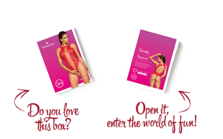 Ажурний бодістокінг із ефектом шнурівки Obsessive B120 teddy red S/M/L, червоний - фото №7