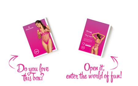 Сітчастий бодістокінг із поздовжніми вирізами Obsessive B121 teddy S/M/L, рожевий - фото №7