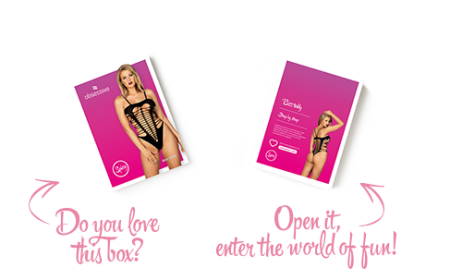 Бодістокінг із поперечними вирізами Obsessive B122 teddy S/M/L, чорний - фото №7