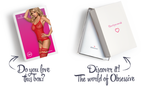 Бодістокінг Obsessive Bodystocking F214 red S/M/L, імітація корсета та панчіх на підв’язках - фото №7