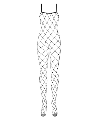 Бодістокінг з великим вічком і відкритими грудьми Obsessive Bodystocking N102 S/M/L, чорний - фото №3