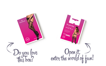 Сітчасті панчохи-стокінги зі стрілкою Obsessive Garter stockings S314 S/M/L, чорні, імітація гартері - фото №7