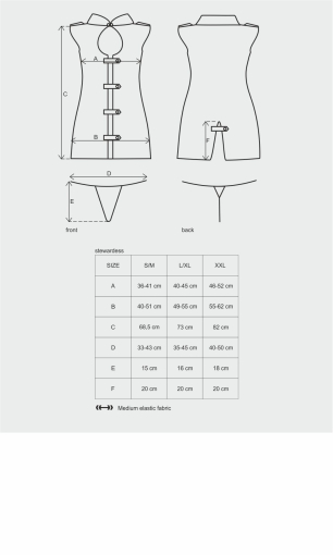 Еротичний костюм стюардеси Obsessive Stewardess 3 pcs costume grey L/XL, сірий, сукня, стрінги, піло - фото №7