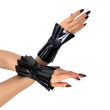 Плісовані манжети на руки Art of Sex - Eva, колір чорний - фото №1