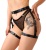 Сексуальні гартери Art of Sex - Gwen із натуральної шкіри, розмір XS-2XL, колір чорний - фото