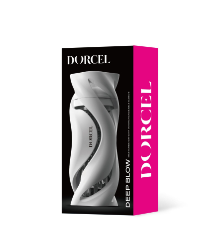 Мастурбатор Dorcel DEEP BLOW WHITE, подвійне використання №6