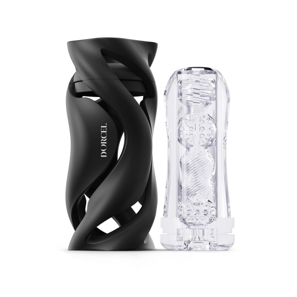 Мастурбатор Dorcel DEEP BLOW BLACK, подвійне використання - фото
