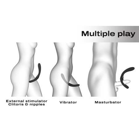 Вібратор-стимулятор Dorcel INFINITE JOY BLACK, багатофункціональний, унісекс - фото №3