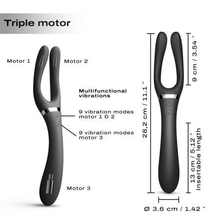 Вібратор-стимулятор Dorcel INFINITE JOY BLACK, багатофункціональний, унісекс - фото №5