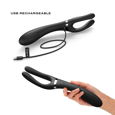 Вібратор-стимулятор Dorcel INFINITE JOY BLACK, багатофункціональний, унісекс - фото №4