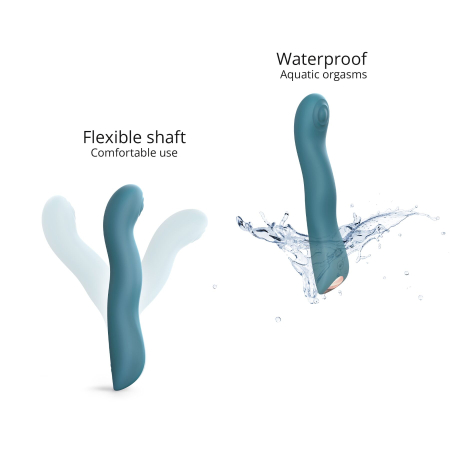 Вібратор Love To Love SWAP - TEAL ME, з пульсівною перлиною для точки G, 3 мотори, гнеться - фото №4