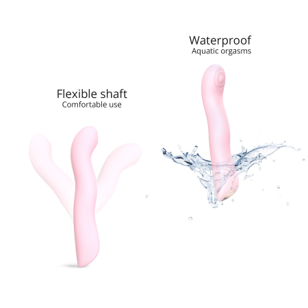 Вібратор Love To Love SWAP - BABY PINK, з пульсівною перлиною для точки G, 3 мотори, гнеться - фото №4