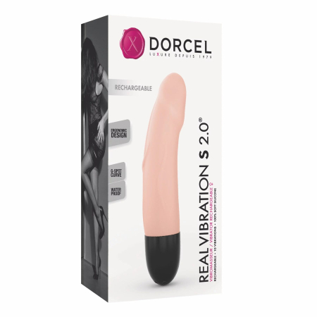 Вібратор Dorcel Real Vibration S Flesh 2.0, діаметр 3,7см, перезаряджається, для точки G - фото №6