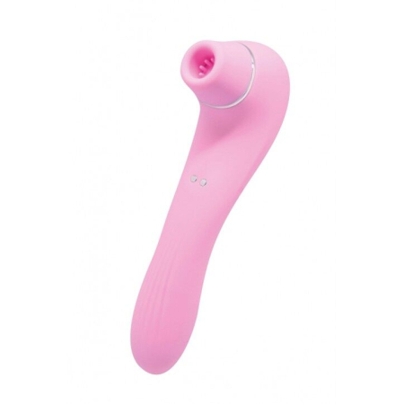 Вакуумний стимулятор з вібрацією Wooomy Smoooch Pink Clitoral Suction & Vibration, 10х2 режимів - фото