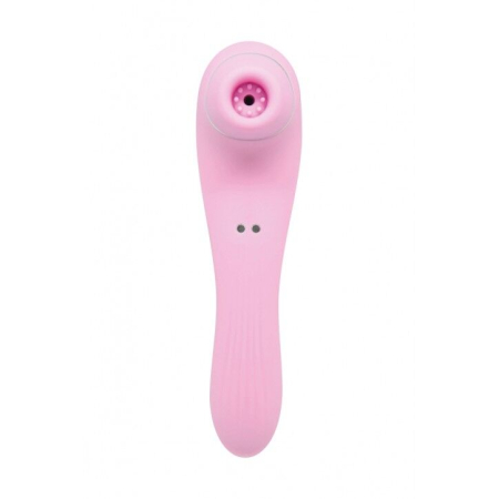 Вакуумний стимулятор з вібрацією Wooomy Smoooch Pink Clitoral Suction & Vibration, 10х2 режимів - фото №2
