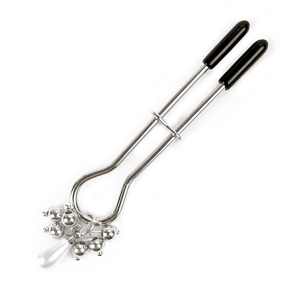 Затискач для клітора Art of Sex - Pearl Drop, Срібло - фото