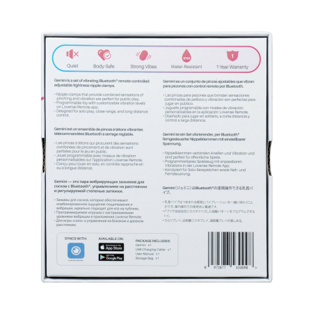 Смарт-вібратор для грудей Lovense Gemini, регулювання стискання соска, можна носити - фото №7